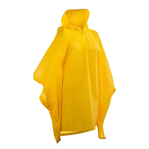 totes boys Poncho, Lightweight, Reusable, and Packable on the Go Protection rain jackets, Sunshine Yellow, One Size US