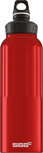 Sigg - Aluminum Sports Water Bottle - WMB Traveller Red - With WMB Adapter - Leakproof - Lightweight - BPA Free - 51 Oz