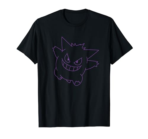 Pokemon Gengar Big Face Outline T-Shirt