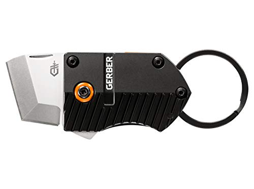 Gerber Gear Key Note - 1' Plain Edge Keychain Knife - EDC Gear and Equipment - Black