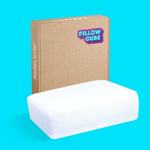 Pillow Cube Side Cube - Most Popular (5”) Bed Pillows for Sleeping on Your Side, Cooling Memory Foam Pillow Support Head & Neck for Pain Relief - King, Queen, Twin 24'x12'x5'