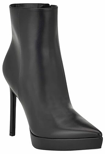 Nine West Women's DANISE Ankle Boot, Black 001, 8.5