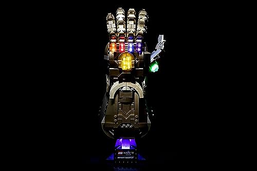 Brick Loot Deluxe LED Light Kit for Lighting Lego Infinity Gauntlet Set 76191 - (Note: Model is NOT Included), USB Powered, 100% Compatible with Lego Sets & Lego Bricks, for Adults & Kids Age 12+