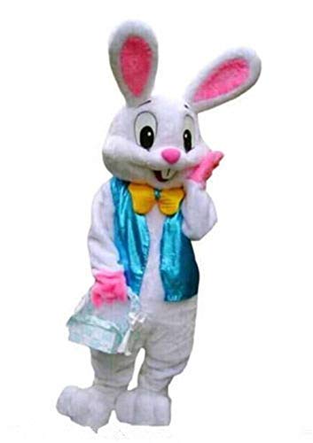 Hot Easter Bunny Adult Costume Rabbit Halloween Mascot Costume Fancy Dress, One Size