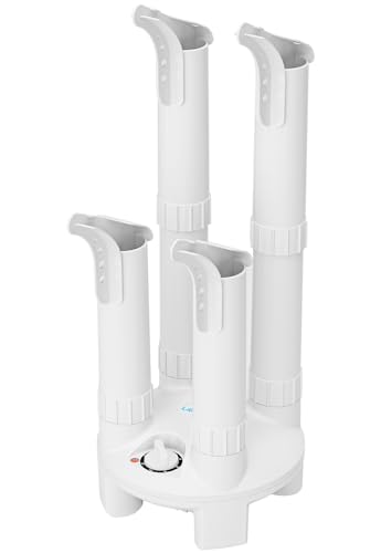 LAVIEAIR Boot Dryer, Shoe Dryer and Glove Dryer with Timer and Fan, White