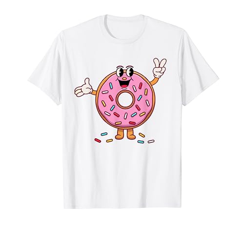 Funny Donut Shirt Toddler Boys Kids Girls Donut Sprinkles T-Shirt