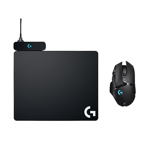 Logitech G502 Lightspeed Wireless RGB Gaming Mouse and POWERPLAY Wireless Charging System – Optical Mouse, 25K DPI – Wireless Charging pad – PC/Laptops