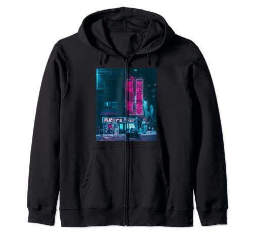 Cyberpunk Clothing, Hong Kong Cyberpunk Cyberpunk Streetwear Zip Hoodie