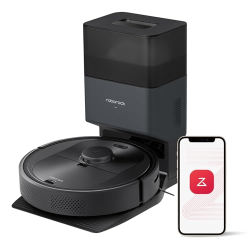 roborock Q5+ Robot Vacuum with Self-Empty Dock, Hands-Free Cleaning for up to 7 Weeks, 2700Pa Max Suction, 180mins Max Run-Time, Compatible with Alexa, Perfect for Hard Floors, Carpets, and Pet Hair