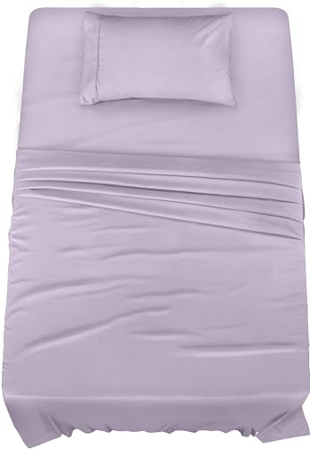 Utopia Bedding Twin XL Sheets - 3 Piece Bedding - Brushed Microfiber - Shrinkage and Fade Resistant - Easy Care (Twin XL Twin Extra Long Lavender)
