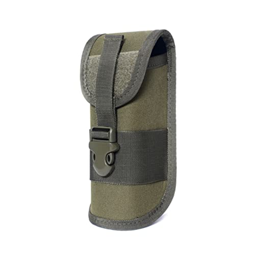 BRAVECOW Tactical molle Eyeglasses Case Hard Shell Sunglasses Storage Box for Outdoors Camping Hiking Cycling 600D Nylon