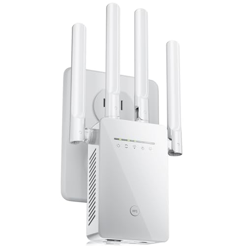 2024 WiFi Extender Signal Booster for Home and Outdoor - Extendtecc Internet Coverage up to 9,000 sq.ft, Wireless Repeater with Ethernet Port - Easy Setup for Longest Range (RPT-001-01)
