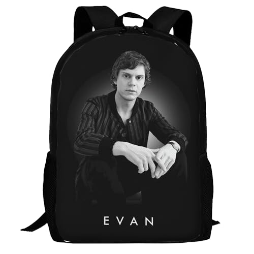 QUIROEIU Evan Actor Peters Laptop Backpack for Women and Men Lightweight Travel Backpack Casual Daypack