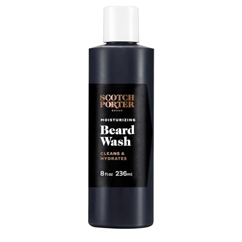 Scotch Porter Moisturizing Beard Wash – Cleanse, Refresh, Hydrate & Soften Coarse, Dry Beard Hair while Protecting Skin for a Fuller/Healthier-Looking Beard – Original Scent, 8 oz. Bottle