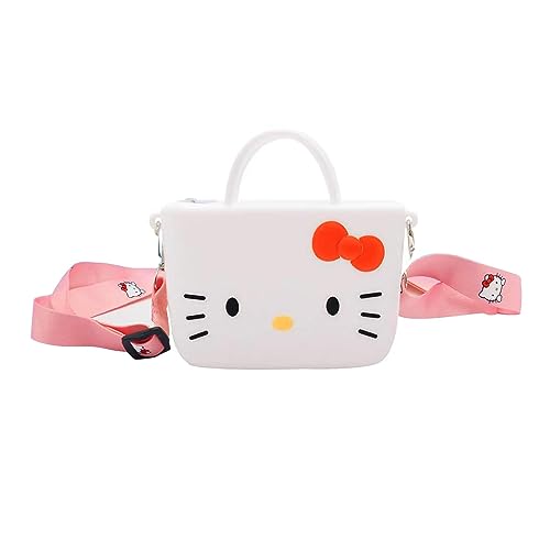 Kitty Cat Crossbody Bag with Adjustable Shoulder Strap, Handbag with Zipper Cute Mini Coin Wallet Purse Shoulder Bag Coin Pouch Accessories for Birthday Gifts girl