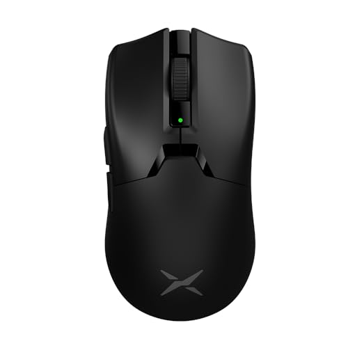 DeLUX M800 Ultra Wireless Gaming Mouse, Nordic 52840 MCU, PAW3395 26000DPI, 1000Hz Polling Rate, Tri-Mode Connection, 55g Lightweight, 120 Hours Endurance (600mAh-Black)