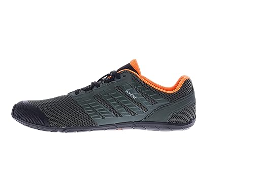 Inov-8 Men's Bare-XF 210 V3 - Minimal Barefoot Cross Training Shoes - Grey/Black/Orange - 12