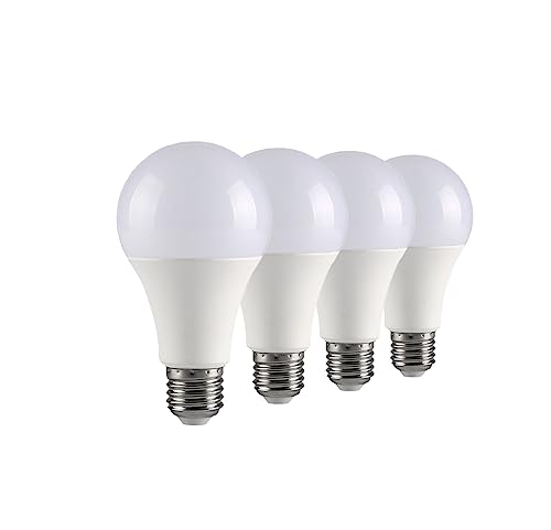 TJBB UL Listed 4-Pack 3 Way Light Bulbs Soft White 3000K 50 100 150 Watt Equivalent, Perfect for Reading, Standard A19 Indoor Led Bulb, 5/10/15 Watt Energy Efficient Bulb