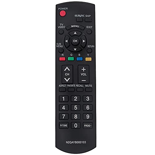 N2QAYB000103 Replaced Remote for Panasonic TV PT56LCX7 PT56LCX70 PT56LCX70K PT50LCX7 PT50LCX70 PT50LCX7K PT61LCX70K TC26LE70 TC32LE70