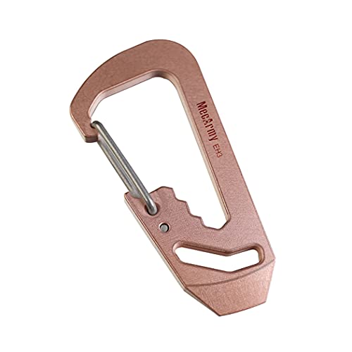 MecArmy EH3 EDC Keychain Carabiner, Pry Bar/Hex Wrenches/Bottle Opener(Copper)