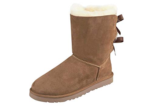 UGG Women's Bailey Bow Ii Boot, Chestnut, 08