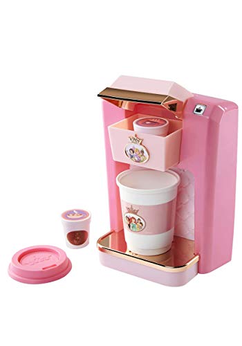 Disney Princess Style Collection Play Gourmet Coffee Maker, 4Piece Set, Pink, 7.5' L X 4.75' W x 9' H