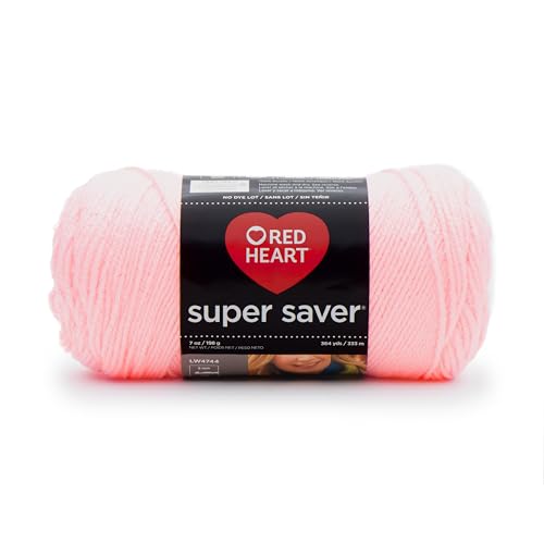 Red Heart Super Saver Yarn, Petal Pink