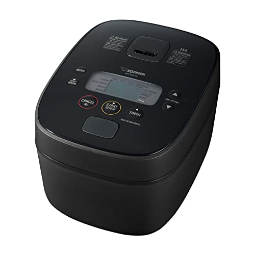 Zojirushi NW-QAC10 Induction Rice Cooker and Warmer, 5.5 Cup Capacity, Black, 9.25 x 12.25 x 7.88