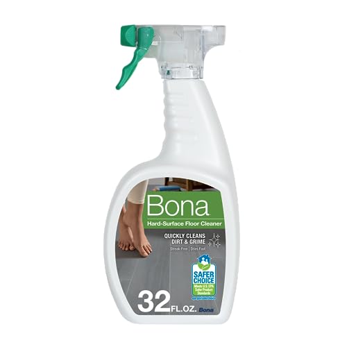 Bona Multi-Surface Floor Cleaner Spray - 32 fl oz - Unscented - Refillable - Residue-Free Floor Cleaning Solution for Stone, Tile, Laminate, and Vinyl Floors