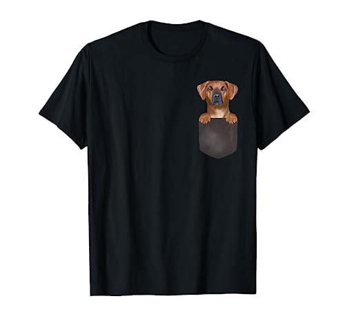 Dog In Pocket Funny Dog Lover Rhodesian Ridgeback T-Shirt