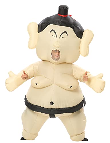 GOPRIME Sumo Wrestler Fat Suit, Full Body Inflatable Costume for Party, Adult Size (Mr. Honda)