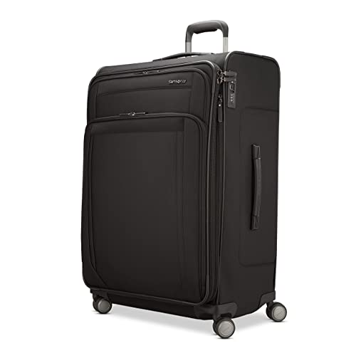 Samsonite Lineate DLX Softside Expandable Luggage with Spinner Wheels, Black