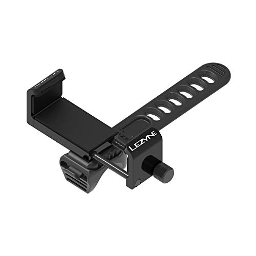 LEZYNE Smart Vice Bicycle Phone Mount, Secure Hold, Twist Knob Precise Mounting, Non-Slip Material, Sturdy Aluminum Construct, Versatile Phone Mount for Bikes