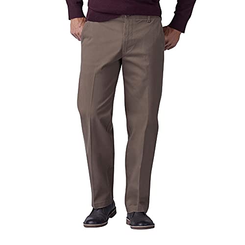 Lee Men's Extreme Motion Flat Front Regular Straight Pant Woodspice 36W x 32L