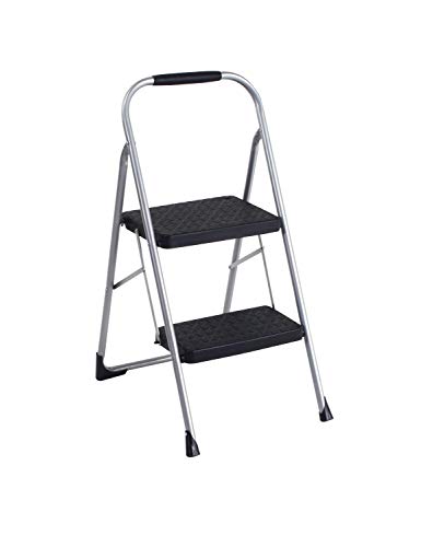 COSCO 2-Step Big Step, Steel Step Stool, Gray