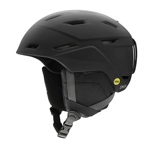 Smith Mission Helmet for Men – Adult Snowsports Helmet with MIPS Technology + Zonal Koroyd Coverage – Lightweight Protection for Skiing & Snowboarding– Matte Black, Large