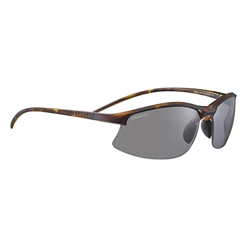 Serengeti Winslow Polarized Oval Sunglasses, Matte Tortoise, Large