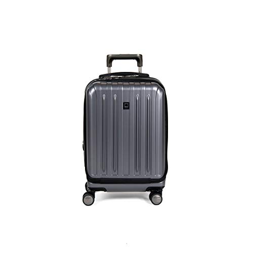 DELSEY Paris Titanium Hardside Expandable Luggage with Spinner Wheels, Graphite, Carry-On 19 Inch