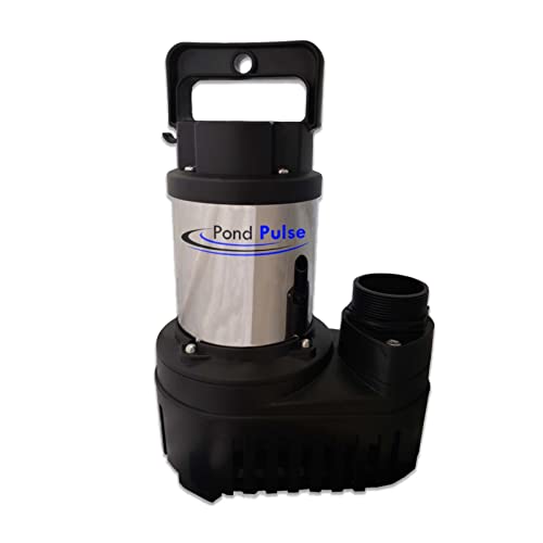 HALF OFF PONDS Pond Pulse 5,500 GPH Hybrid Drive Submersible Pump for Ponds, Water Gardens and Pond Free Waterfalls w/ 30' Power Cord - PP-5500