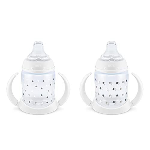 NUK Learner Cup, 6+ Months, Timeless Collection, Amazon Exclusive, 5 Oz, Pack of 2 – BPA Free, Spill Proof Sippy Cup