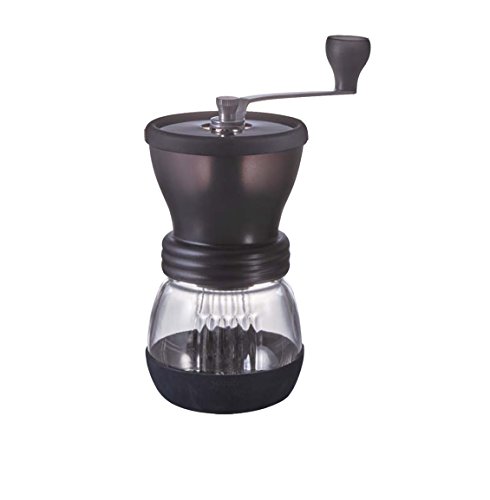 Hario Ceramic Coffee Mill - 'Skerton Plus' Manual Coffee Grinder 100g Coffee Capacity, Black