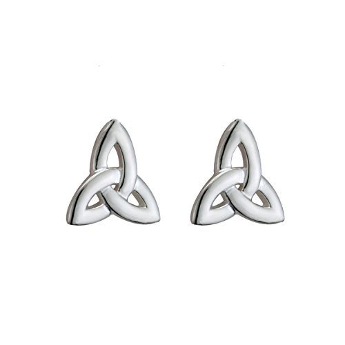 Trinity Knot Earrings Irish Studs Sterling Silver Made in Ireland