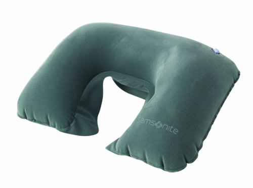 Samsonite Double Inflatable Neck Pillow, Grey, One Size