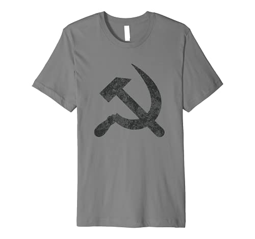 Retro Communism Hammer & Sickle Symbol T-Shirt