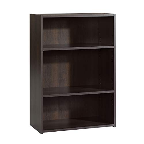 Sauder Beginnings 3 Bookcase/Book shelf, L: 24.57' x W: 11.50' x H: 35.28', Cinnamon Cherry finish