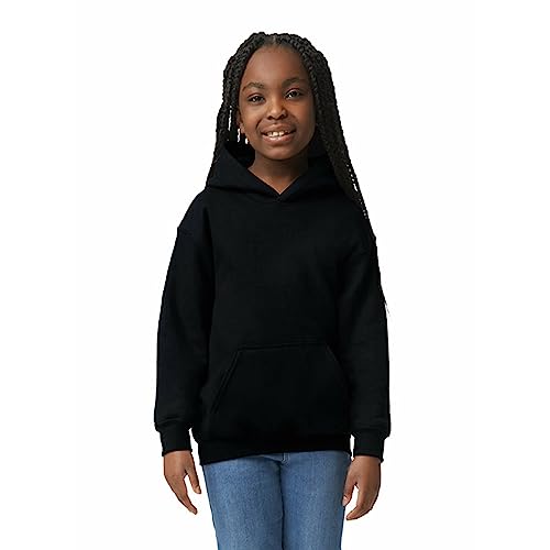 Gildan Youth Hoodie Sweatshirt, Style G18500B, Black, X-Large