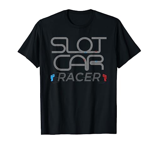 Cool Retro Slot Car Racer Tee 4 Slot Cars Race Around Track T-Shirt