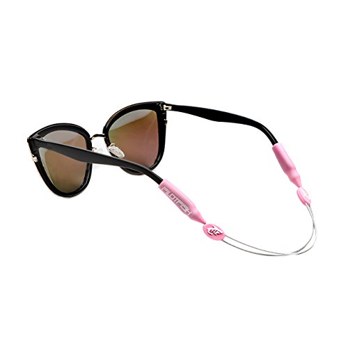 Pilotfish No Tail Adjustable Eyewear Retainer Cable Strap: Sunglasses, Eyeglasses, Glasses (16 Inch, Pink Flamingo)