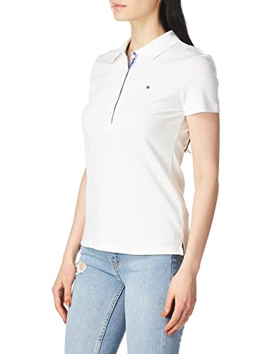 Tommy Hilfiger Women's Classic Polo (Standard and Plus Size), White, Medium