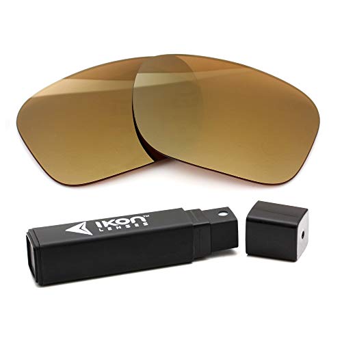 IKON LENSES Polarized Replacement Lenses For SPY Optic Helm Sunglasses (24K Gold Mirror)